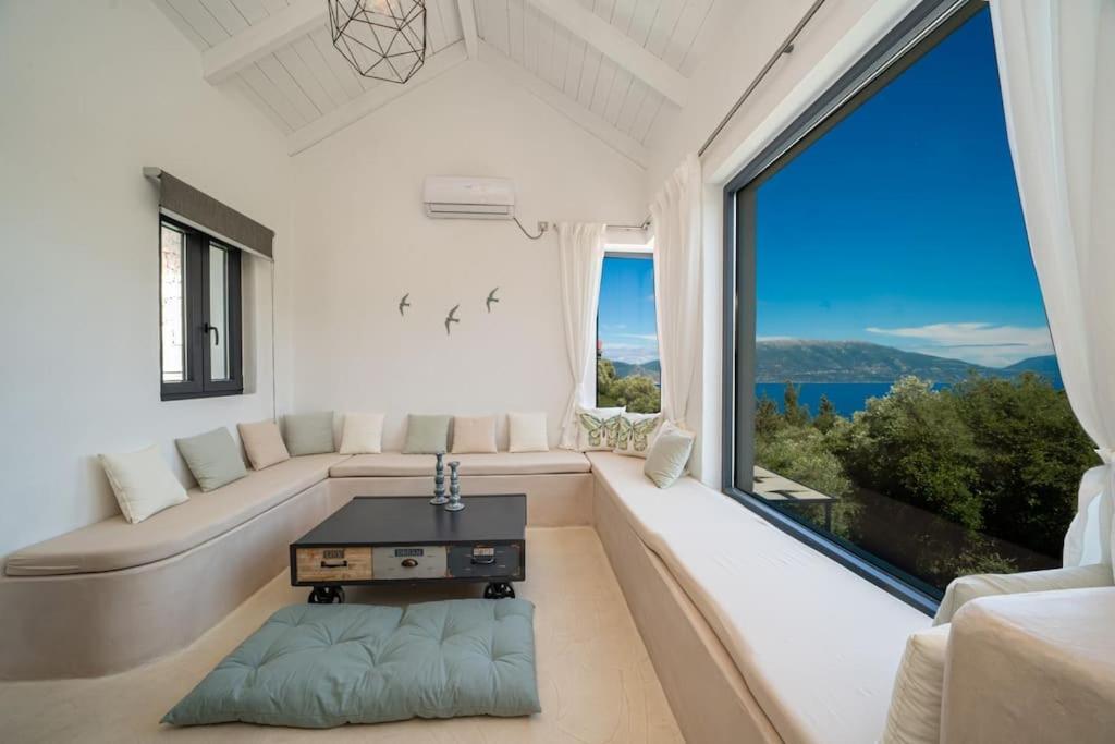 Villa Elisabeth Sea View Private Pool Fiskardo Kefalonia Katsaráta المظهر الخارجي الصورة