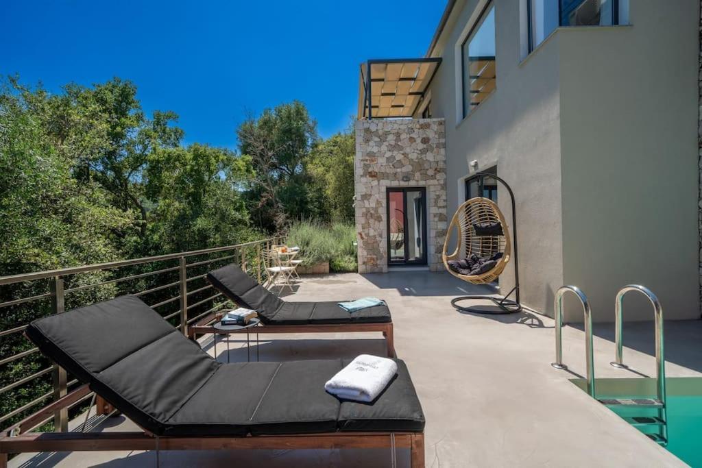 Villa Elisabeth Sea View Private Pool Fiskardo Kefalonia Katsaráta المظهر الخارجي الصورة