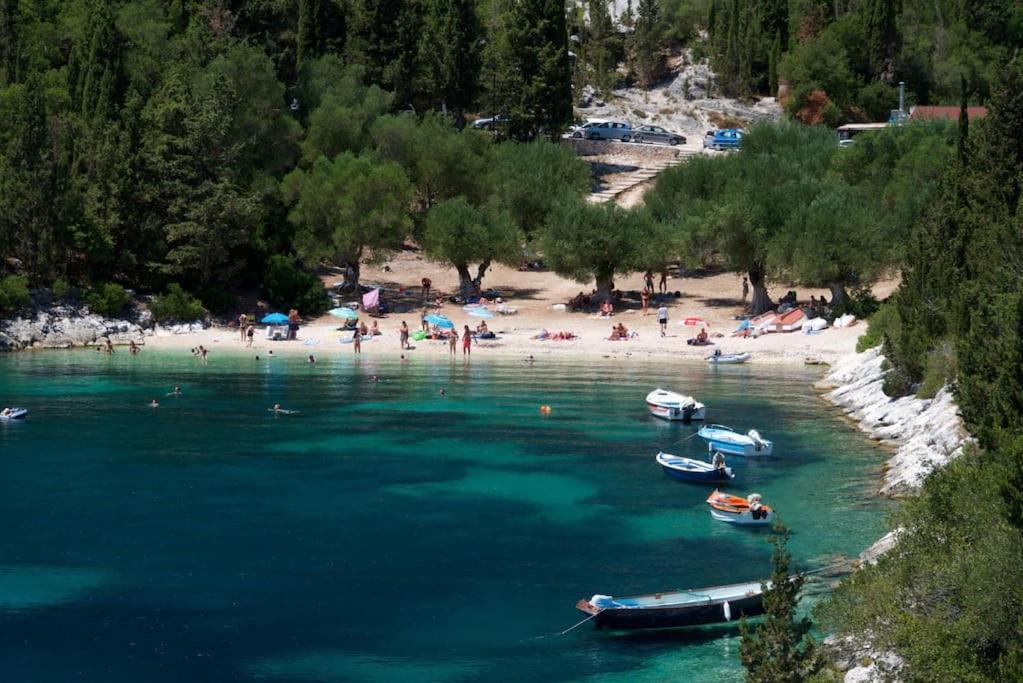 Villa Elisabeth Sea View Private Pool Fiskardo Kefalonia Katsaráta المظهر الخارجي الصورة