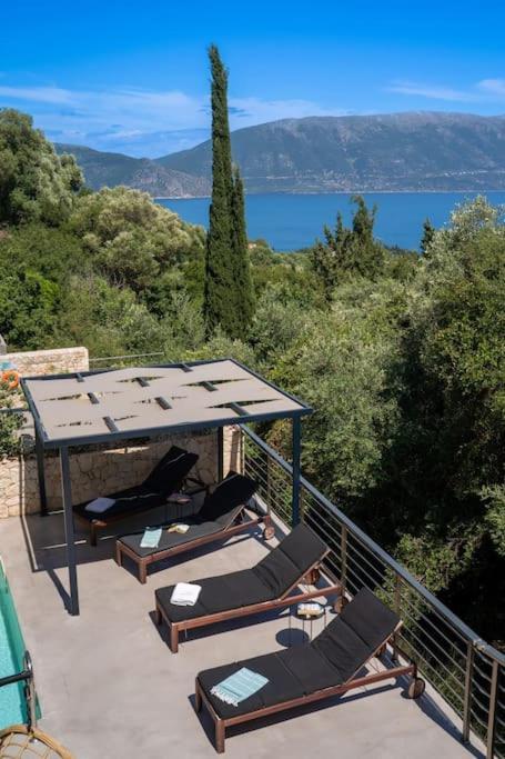 Villa Elisabeth Sea View Private Pool Fiskardo Kefalonia Katsaráta المظهر الخارجي الصورة