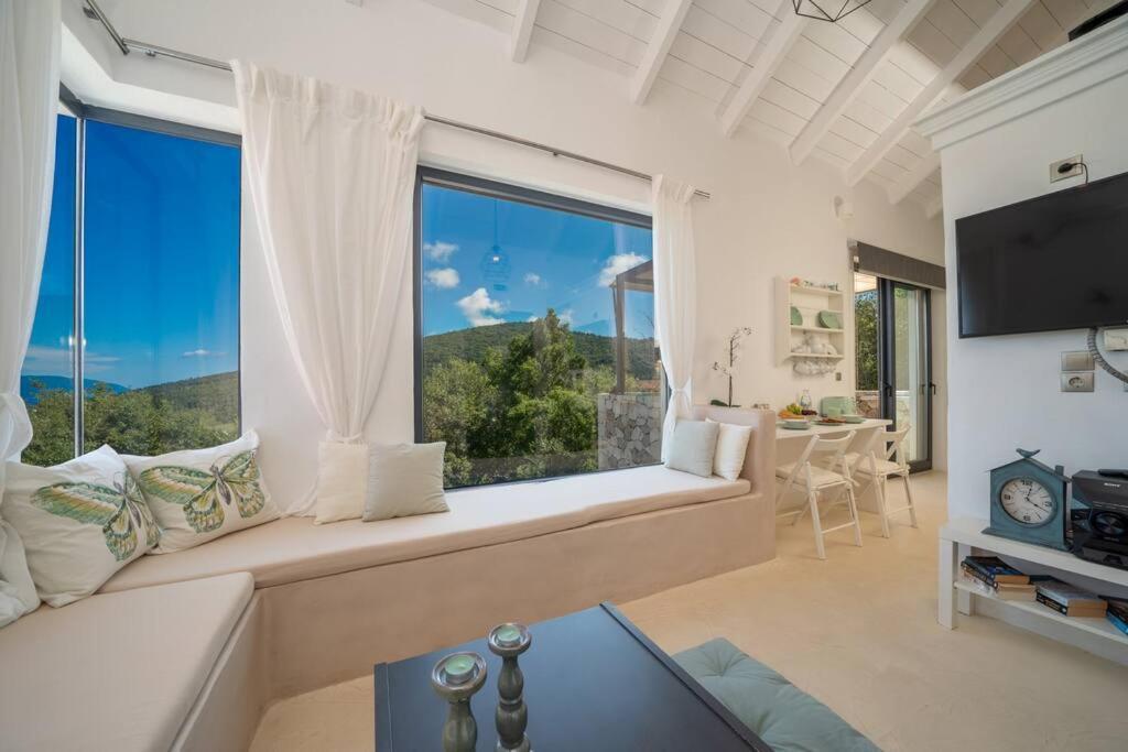 Villa Elisabeth Sea View Private Pool Fiskardo Kefalonia Katsaráta المظهر الخارجي الصورة