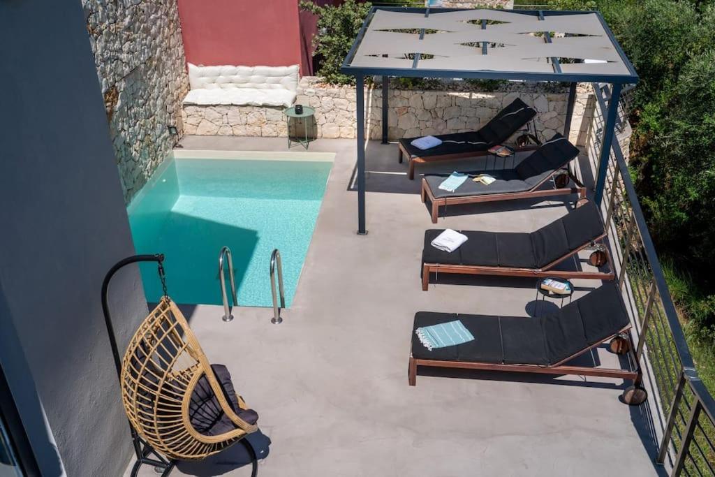 Villa Elisabeth Sea View Private Pool Fiskardo Kefalonia Katsaráta المظهر الخارجي الصورة